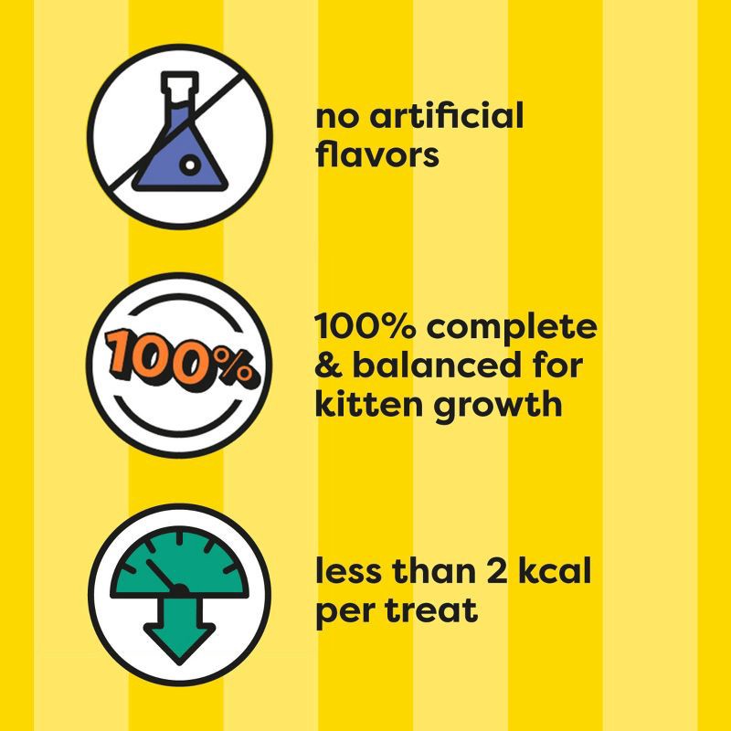 slide 9 of 12, Temptations Chicken and Milk Flavor Crunchy Kitten Treats - 6.3oz, 6.3 oz