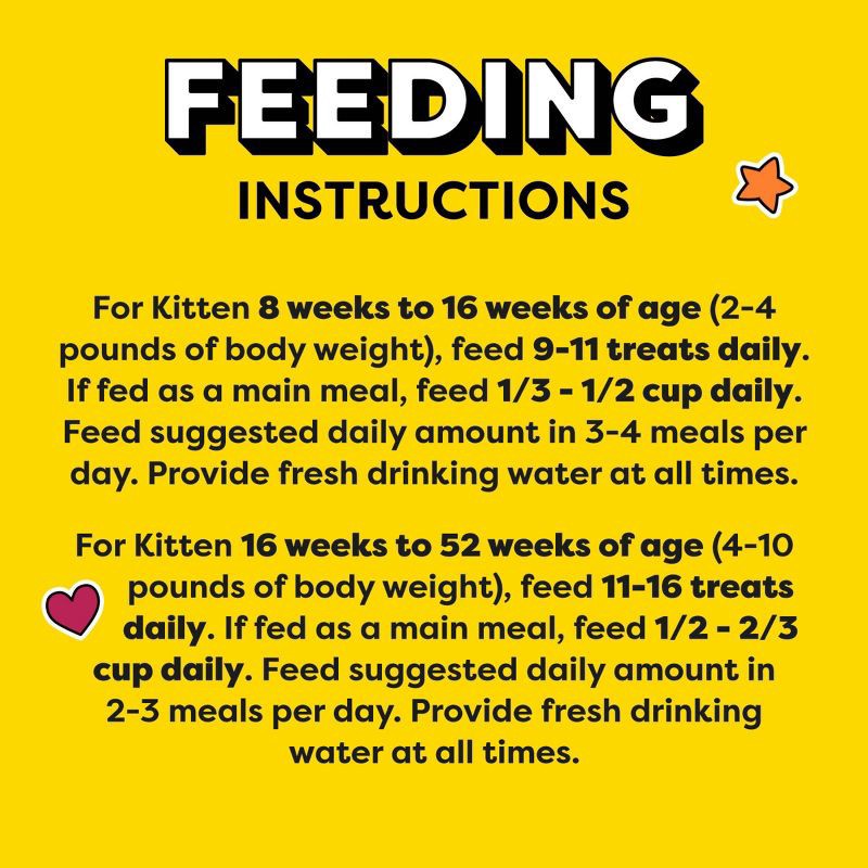 slide 11 of 12, Temptations Chicken and Milk Flavor Crunchy Kitten Treats - 6.3oz, 6.3 oz