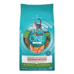 Purina ONE Indoor Advantage Healthy Weight Natural Fish, Seafood and Salmon Flavor Dry Cat Food - 7lbs