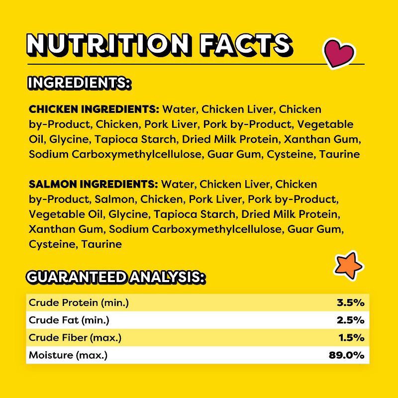 slide 15 of 17, Temptations Creamy Puree with Chicken and Salmon Flavor Squeezable Lickable Variety Pack Cat Treats - 16ct, 16 ct