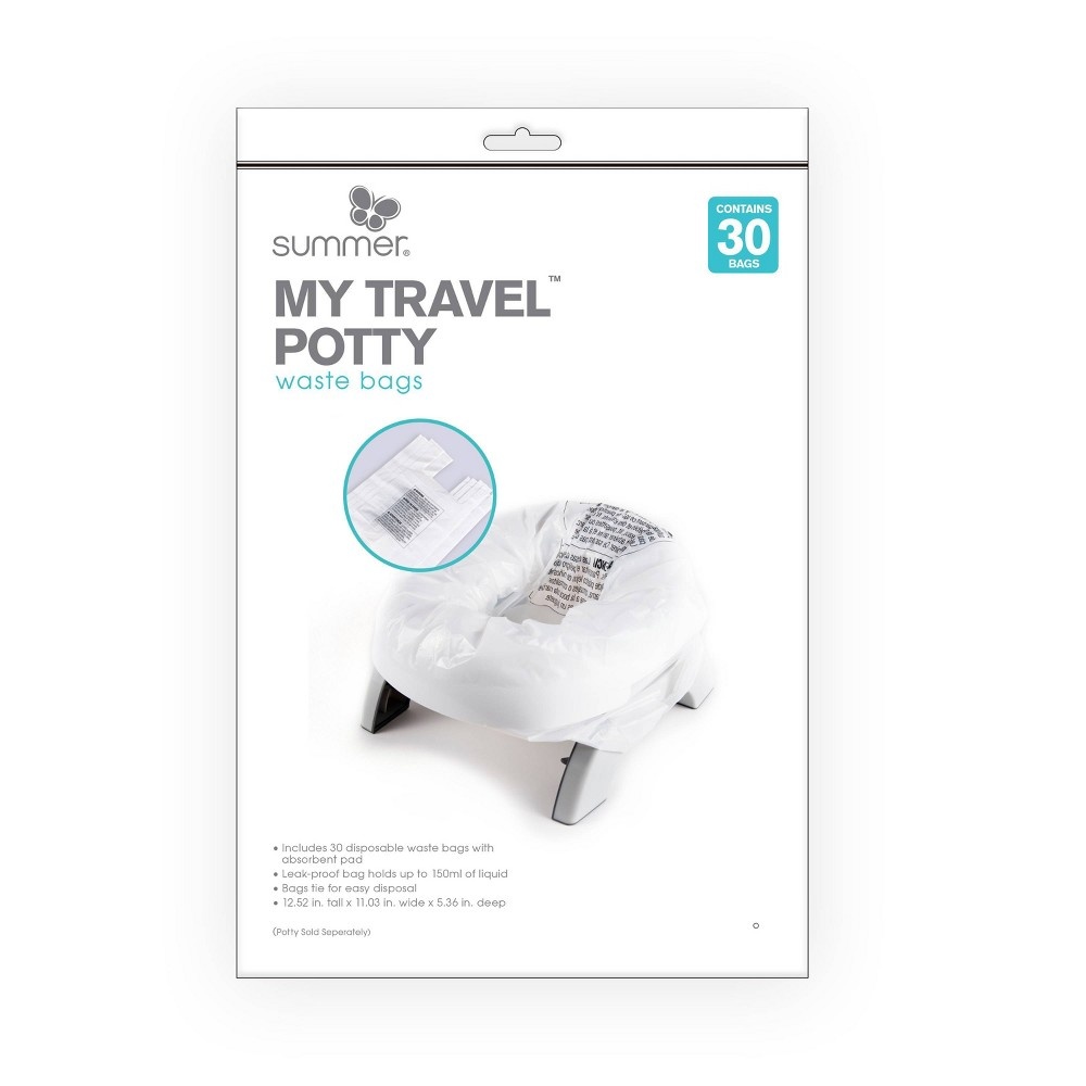 Summer Infant - summer my travel potty deluxe includes 12 disposable waste  bags