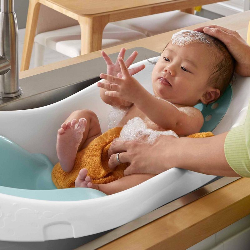 slide 2 of 7, Fisher-Price 4-in-1 Sling 'n Seat Tub - White/Blue, 1 ct