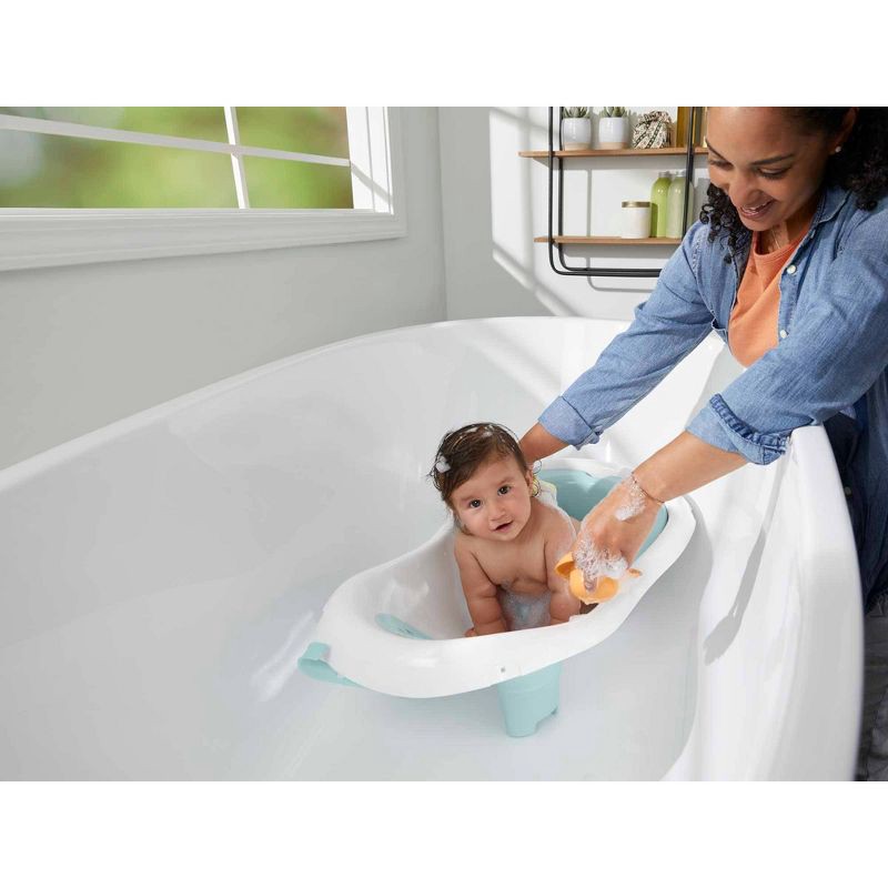 slide 5 of 7, Fisher-Price 4-in-1 Sling 'n Seat Tub - White/Blue, 1 ct