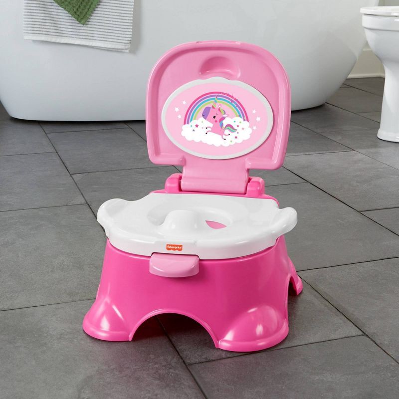 slide 6 of 6, Fisher-Price 3-in-1 Unicorn Tunes Potty, 1 ct