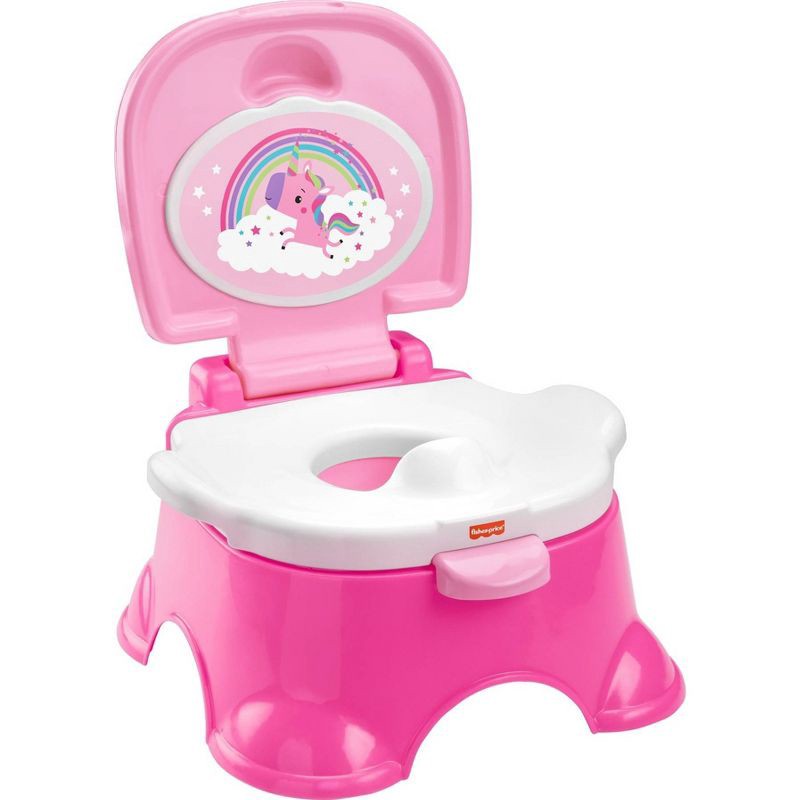 slide 1 of 6, Fisher-Price 3-in-1 Unicorn Tunes Potty, 1 ct