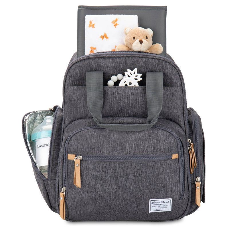 slide 2 of 9, Eddie Bauer Canyon Summit Convertible Diaper Bag Backpack - Gray, 1 ct