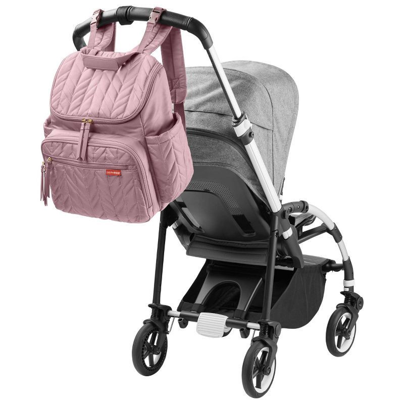 slide 6 of 9, Skip Hop Forma Diaper Bag Backpack - Mauve, 1 lb