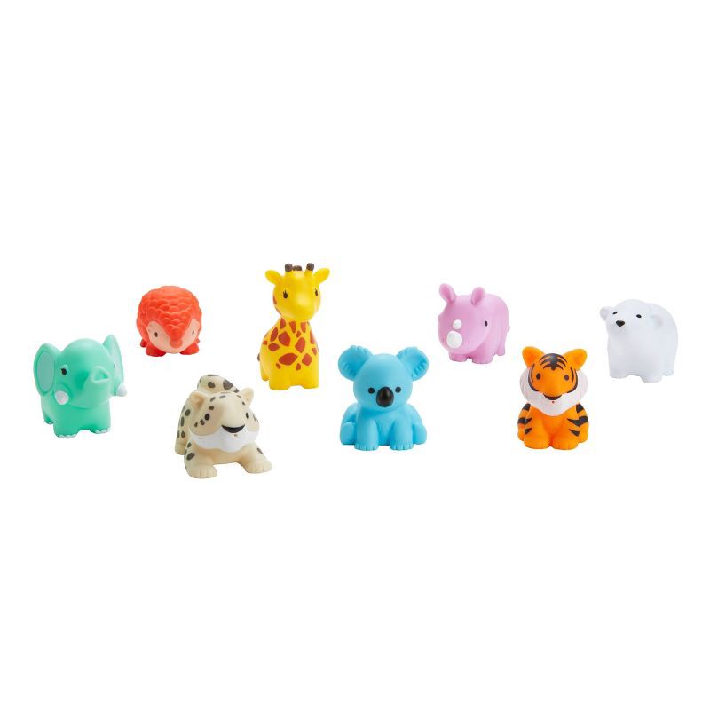 slide 2 of 8, Munchkin Wild Animal Bath Toy Squirts - 8pk, 8 ct