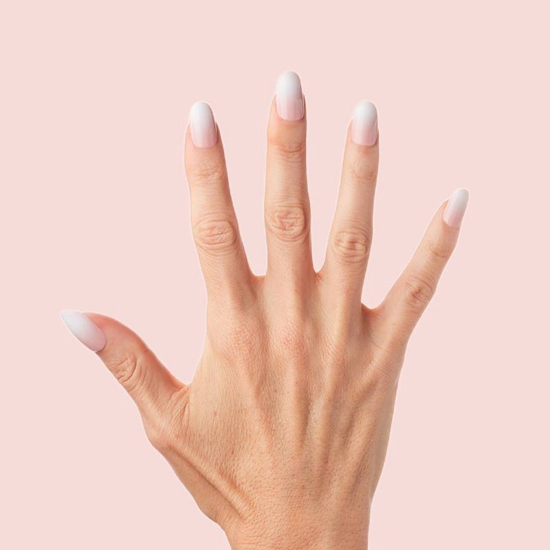 slide 3 of 5, Olive & June Press-On Fake Nails - Round Short CCT Gradient - 42ct, 42 ct