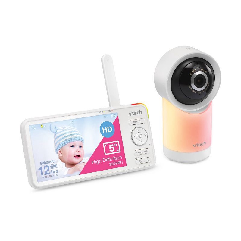 slide 2 of 10, V-Tech VTech 5" HD Smart Pan & Tilt Video Baby Monitor, 1 ct