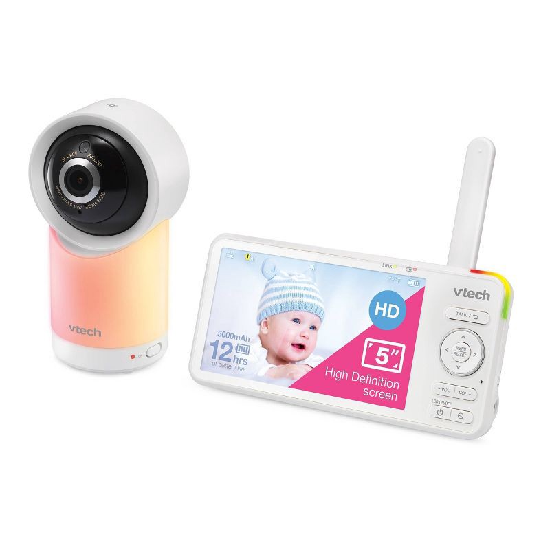 slide 3 of 10, V-Tech VTech 5" HD Smart Pan & Tilt Video Baby Monitor, 1 ct