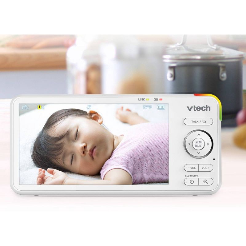 slide 7 of 10, V-Tech VTech 5" HD Smart Pan & Tilt Video Baby Monitor, 1 ct