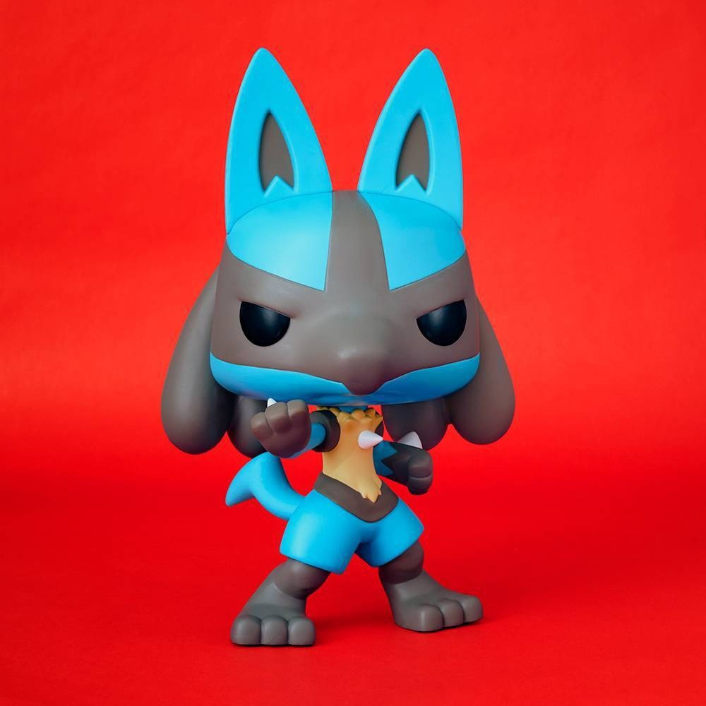 slide 3 of 3, Funko POP! Jumbo: Pokemon - Lucario (Target Exclusive), 1 ct