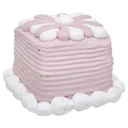 Fresh Strawberry Mousse Yellow Triplet Cake