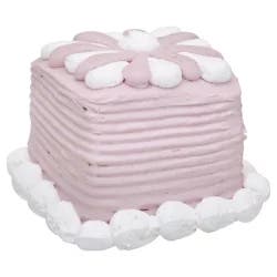 Fresh Strawberry Mousse Yellow Triplet Cake