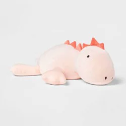 Dinosaur Weighted Plush Kids' Throw Pillow Pink - Pillowfort™
