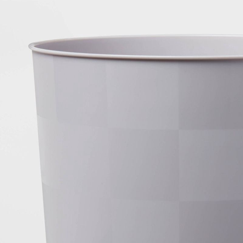 slide 3 of 3, Wastebasket Sleek Silver - Room Essentials™: Plastic, Compact Design, 7.5L Capacity for Bathroom, 7.5 liter