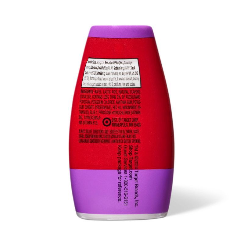 slide 2 of 3, Grape Liquid Water Enhancer Drops - 1.62 fl oz - Market Pantry™, 1.62 fl oz