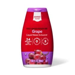 Grape Liquid Water Enhancer Drops - 1.62 fl oz - Market Pantry™