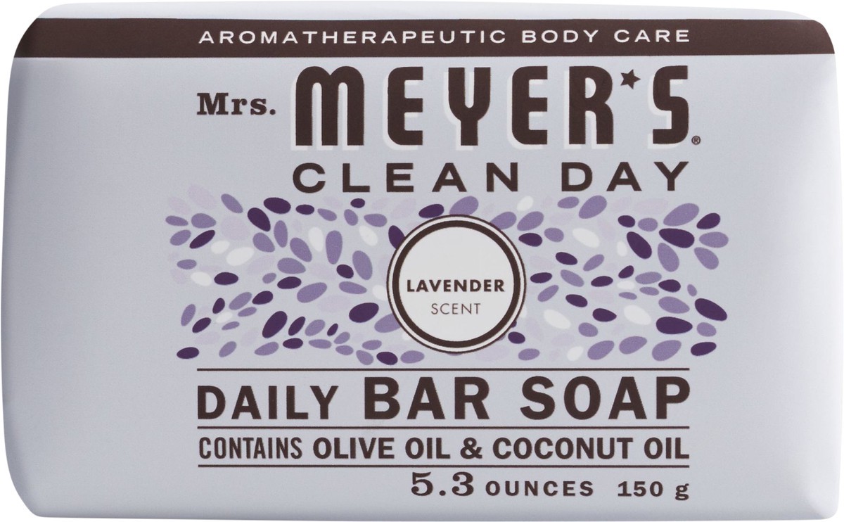 slide 3 of 3, Mrs. Meyer's Lavender Daily Bar Soap, 5.3 oz
