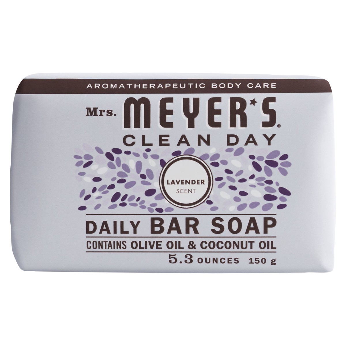slide 1 of 3, Mrs. Meyer's Lavender Daily Bar Soap, 5.3 oz