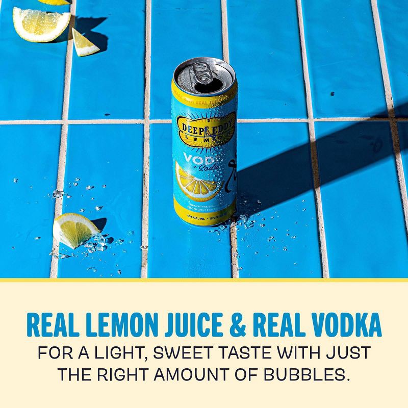 slide 5 of 7, Deep Eddy Lemon RTD - 4pk/355ml Cans, 4 ct; 355 ml