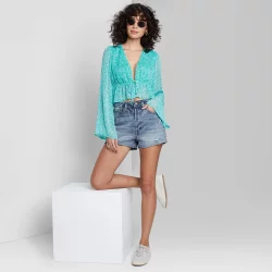 Women's Super-High Rise Cut-Off Jean Shorts - Wild Fable Medium Wash 2