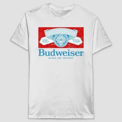 Men's Budweiser Short Sleeve Graphic T-Shirt - White XXL