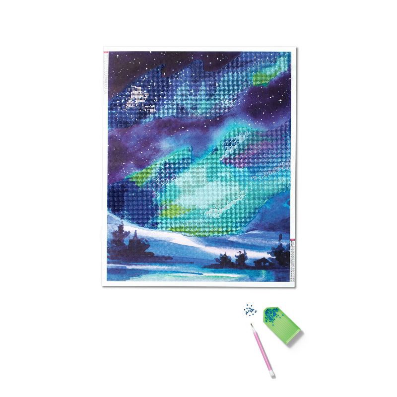 slide 4 of 4, Gem by Number Galaxy Kit - Mondo Llama™: DIY Art Kit with Gems & Fabric for Adult Crafting, 1 ct