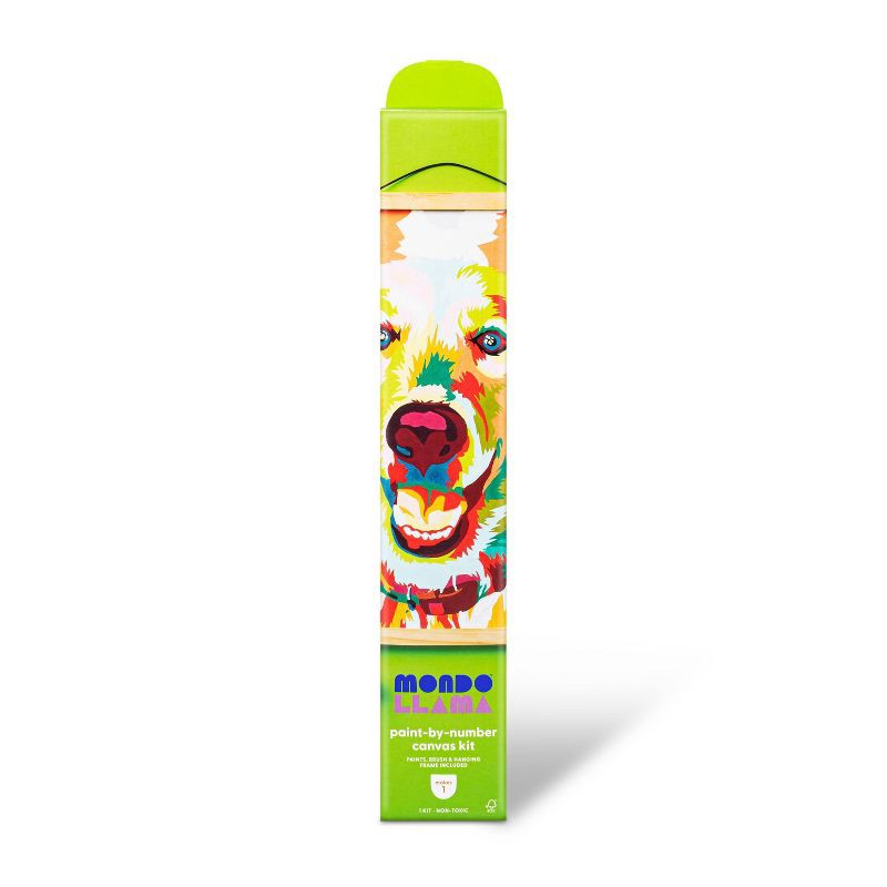 slide 1 of 4, Paint by Number Kit Dog Golden Retriever - Mondo Llama™: Adult DIY Painting Kit with Paint & Brush, 1 ct