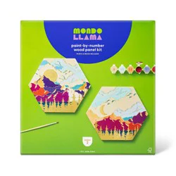 2pk Paint by Number Wood Panels - Mondo Llama™