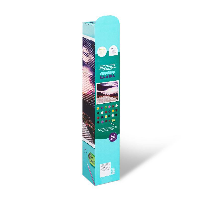 slide 3 of 4, Gem by Number Kit Sunset - Mondo Llama™: DIY Art Kit, Includes Gems & Fabric, Adult Craft Activity, 1 ct