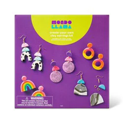 Clay Jewelry Kit - Mondo Llama™: DIY Art Kit with Earring Hooks & Molds for Making Clay Bracelets & Jewelry