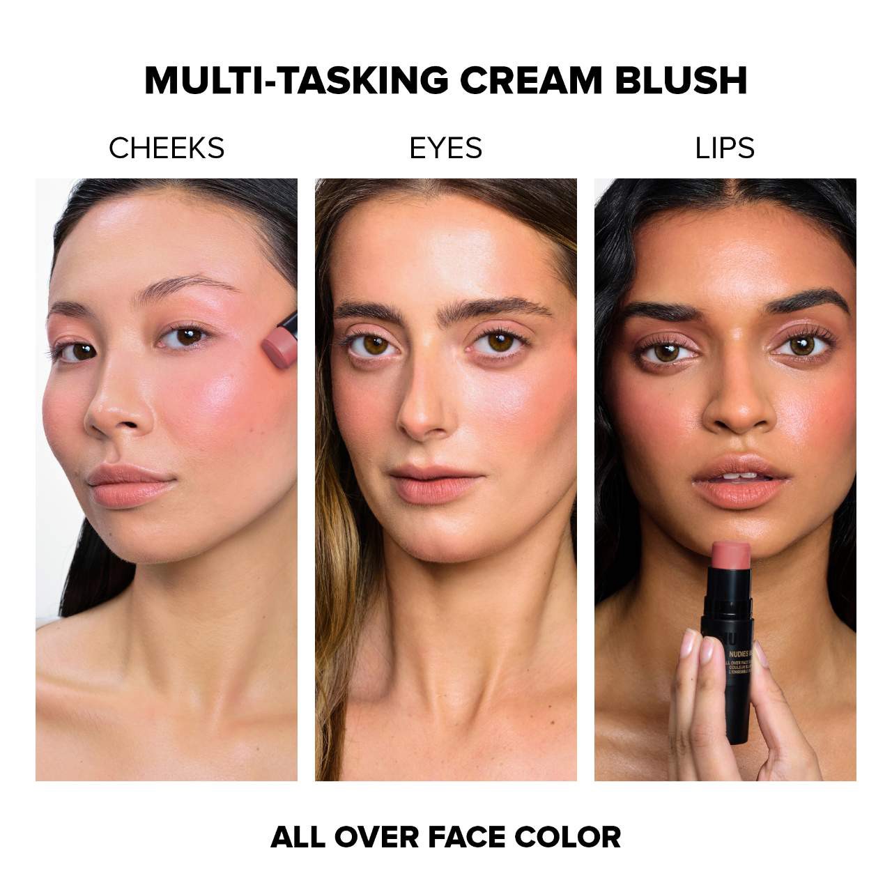 slide 3 of 9, NUDESTIX Nudies Cream Blush Stick Cherie, 