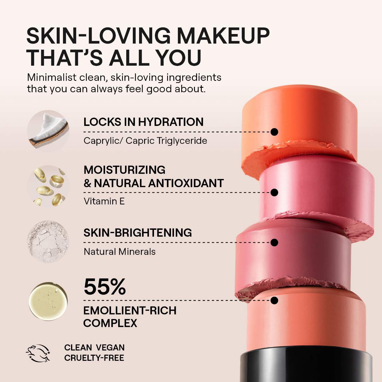 slide 5 of 10, NUDESTIX Nudies Cream Blush Stick Bohemian Rose, 0.25 oz/ 7 gram