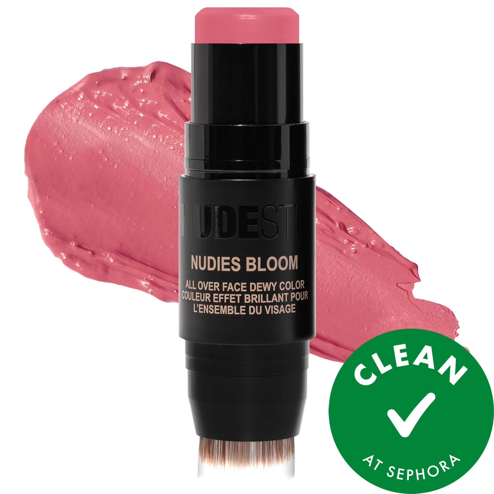 slide 1 of 10, NUDESTIX Nudies Cream Blush Stick Bohemian Rose, 0.25 oz/ 7 gram