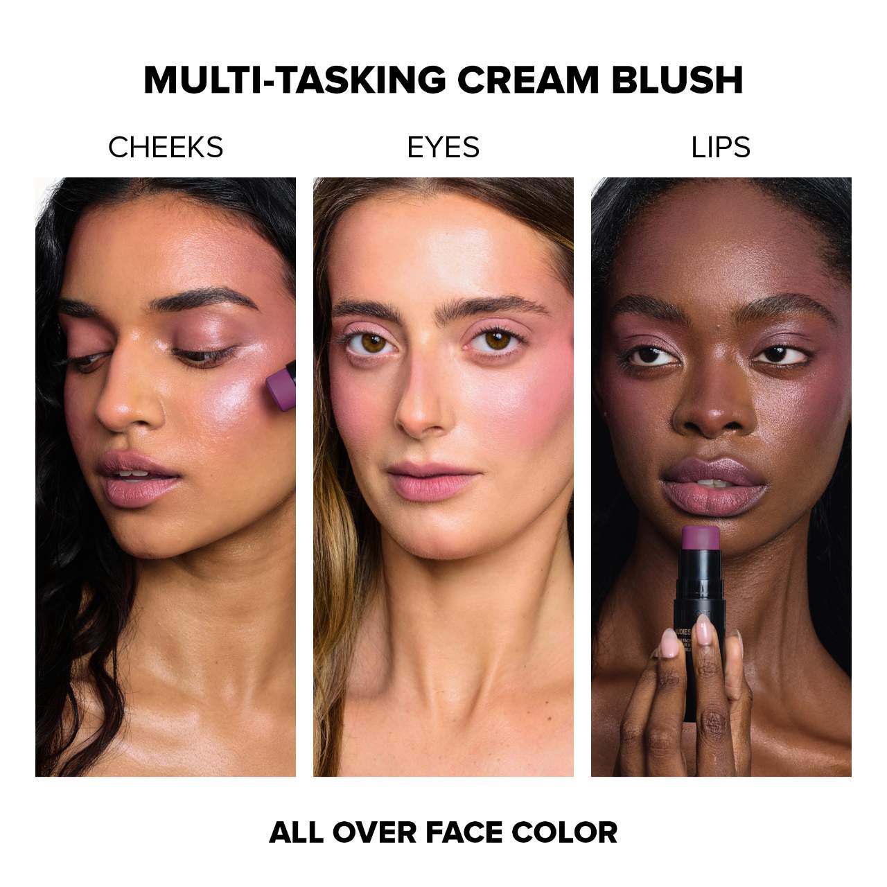 slide 3 of 10, NUDESTIX Nudies Cream Blush Stick Moodie Blu, 0.25 oz/ 7 gram