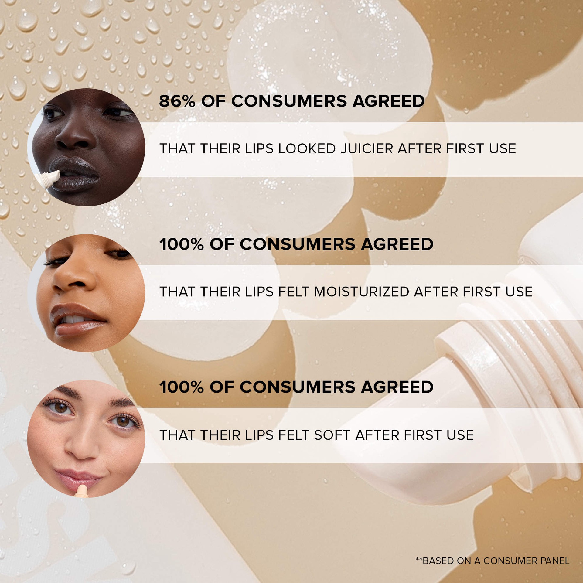 slide 5 of 10, NUDESTIX Hydrating Peptide Lip Butter Clear Gloss, 0.34 oz / 10 ml