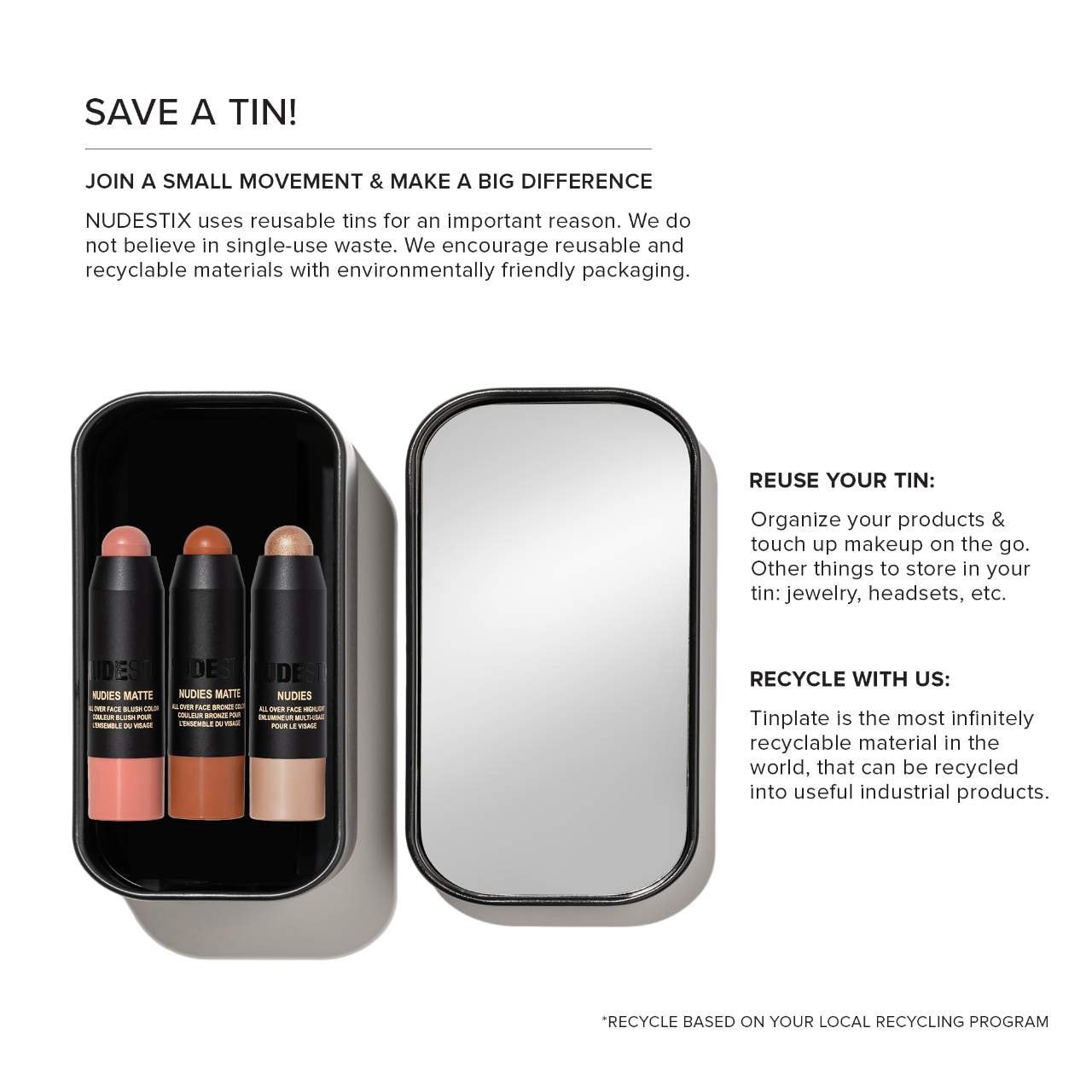 slide 4 of 4, NUDESTIX Mini Soft & Warm Nudes 3-Piece Kit, 1 ct