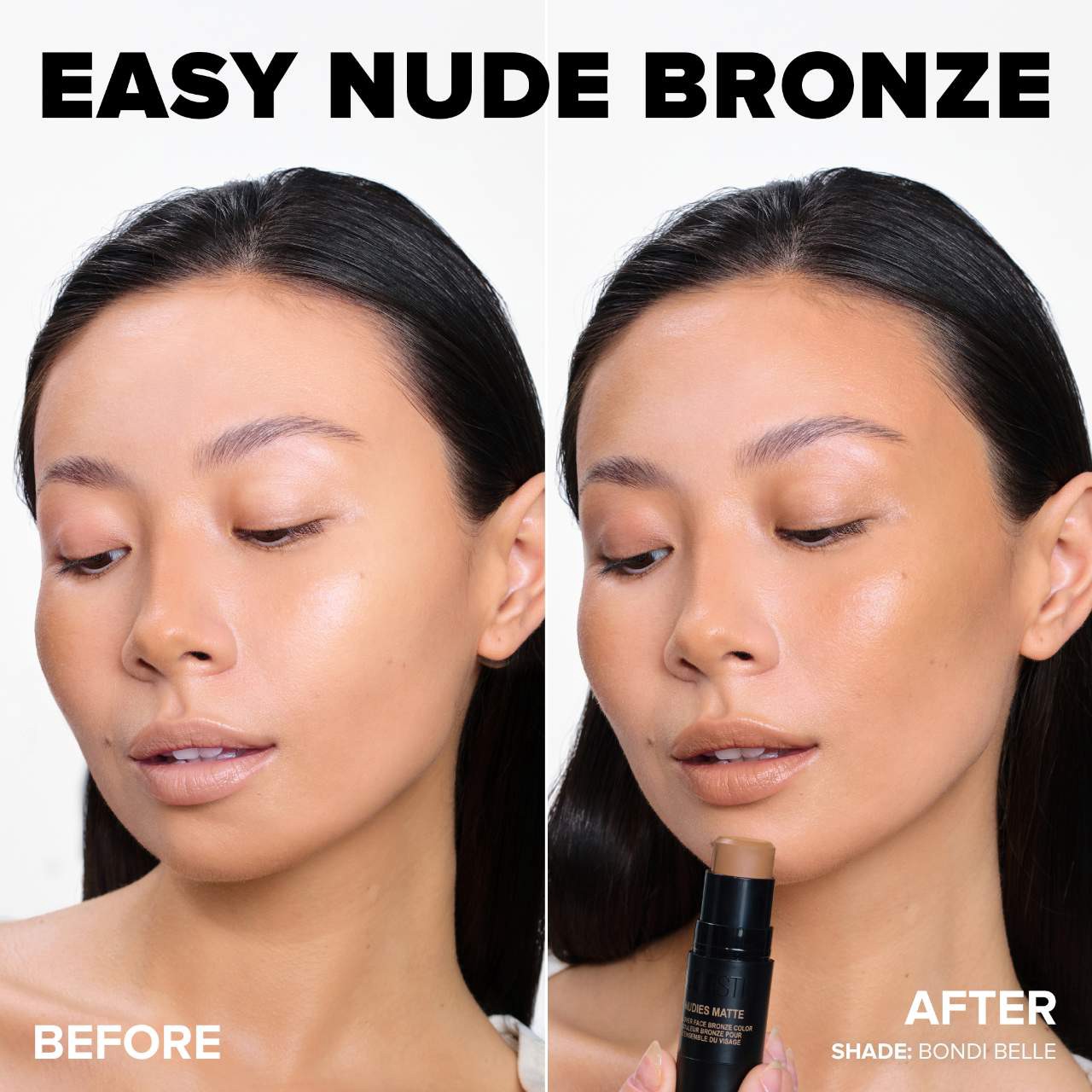slide 3 of 9, NUDESTIX Nudies Cream Bronzer Stick Bondi Belle,