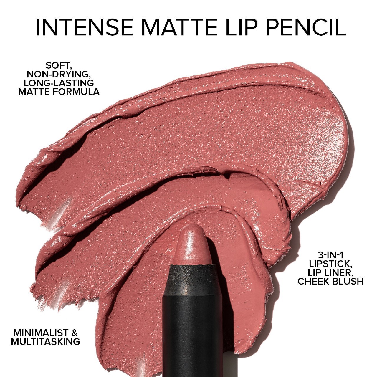 slide 5 of 6, NUDESTIX Intense Matte Lip Pencil + Cheek Sunkissed Pink, 