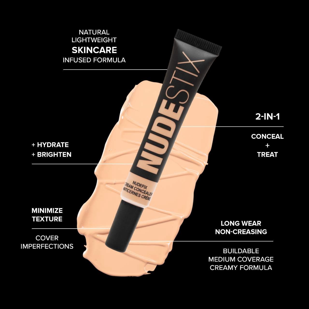 slide 8 of 10, NUDESTIX Nudefix Cream Concealer Nude 2, 1 ct