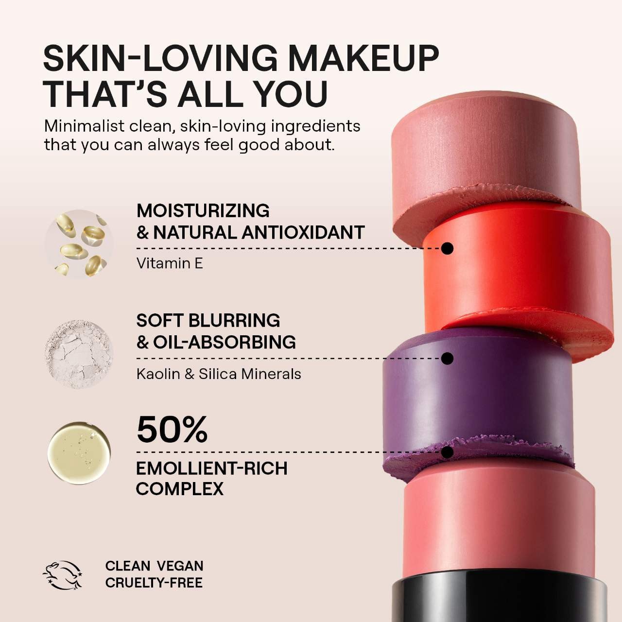 slide 4 of 10, NUDESTIX Nudies Cream Blush Stick Nude Peach, 0.25 oz/ 7 gram