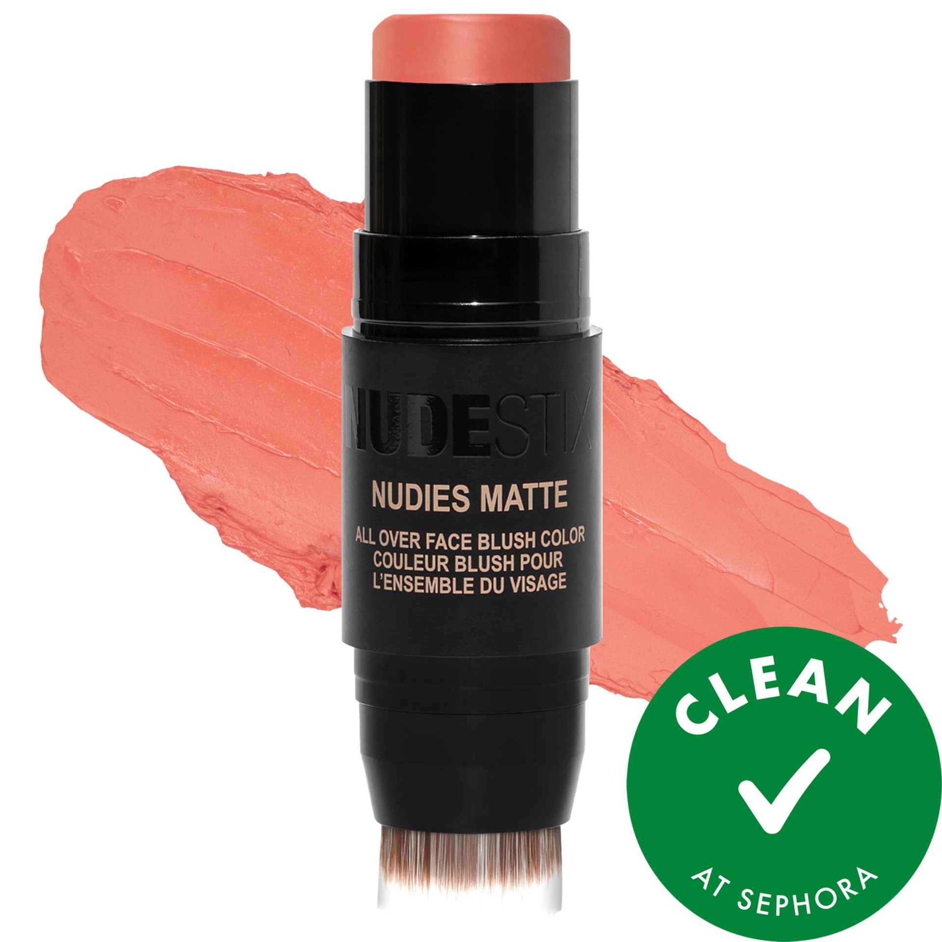 slide 1 of 10, NUDESTIX Nudies Cream Blush Stick Nude Peach, 0.25 oz/ 7 gram
