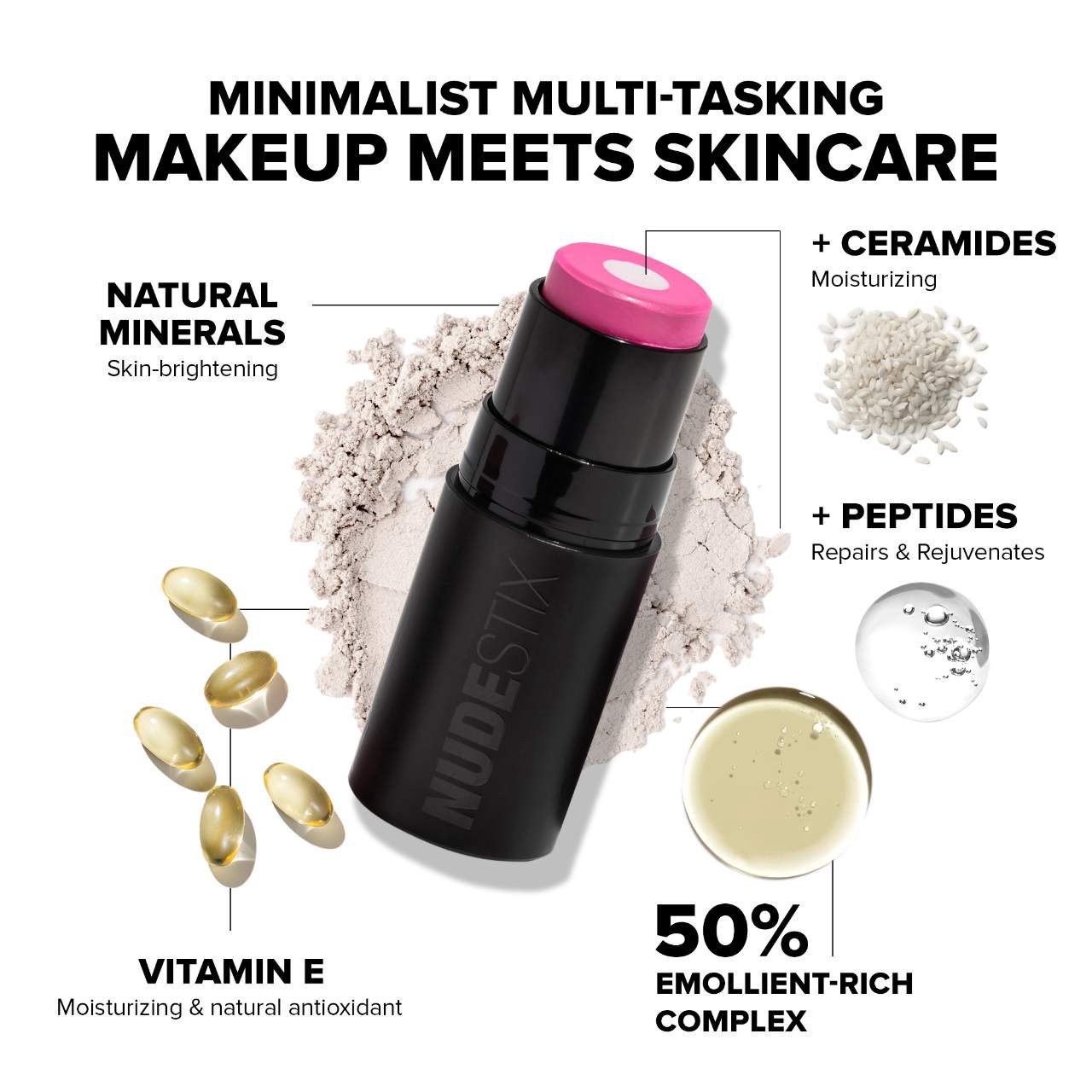 slide 5 of 9, NUDESTIX Nudies Matte Blush + Glow Core Magenta Magic, 0.21 oz / 6 gram