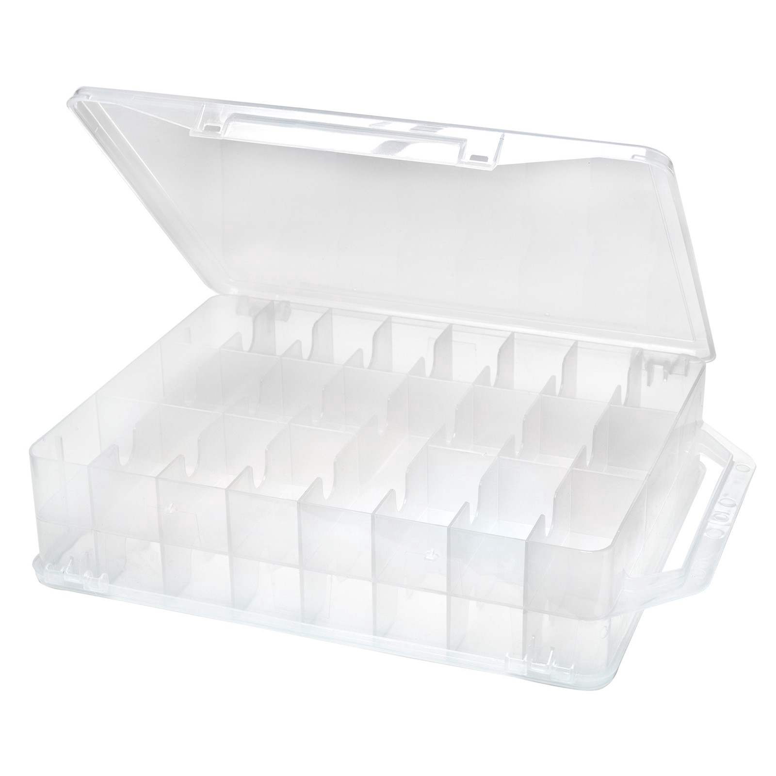 slide 4 of 5, Creative Options Double Sided Thread & Parts Box, 10.25 in x 3.25 in x 14.125 in