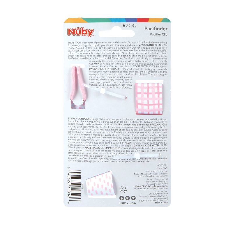 slide 7 of 7, Nuby 2pk Pacifinder - Pink, 2 ct