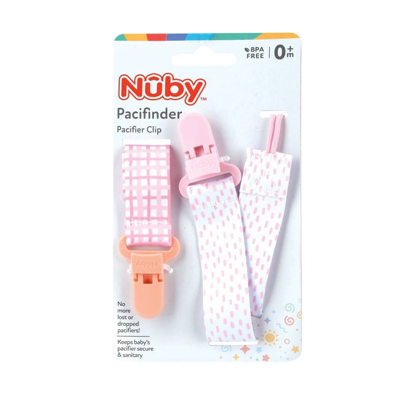 slide 1 of 7, Nuby 2pk Pacifinder - Pink, 2 ct