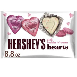 Hershey's Valentine's Day Pink Cookies 'n Crème Hearts Candy - 8.8oz