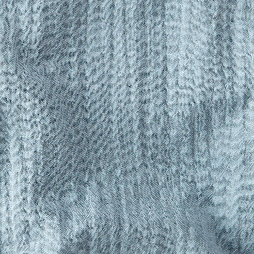 slide 4 of 4, Baby Boys' Organic Cotton Creek Gauze Overalls - little planet by carter's Blue NB, 1 ct